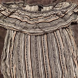Girls off shoulder, ruffle top tank